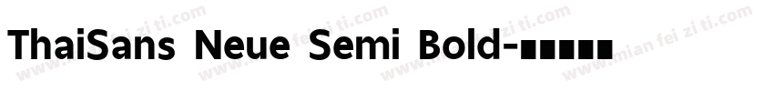 ThaiSans Neue Semi Bold字体转换